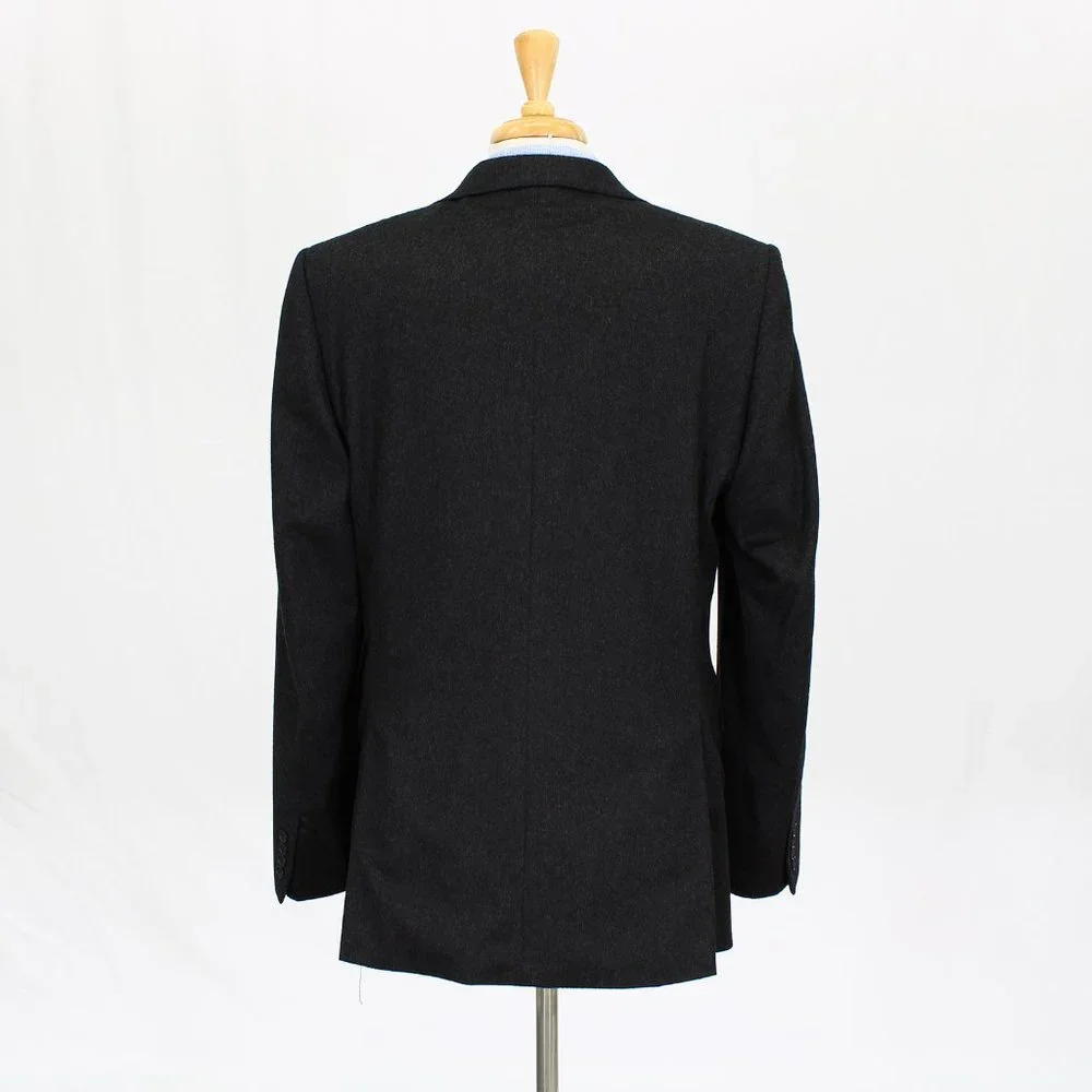 Saks Fifth Avenue 42L Gray Solid 2-Button Sport Coat Blazer Jacket O242